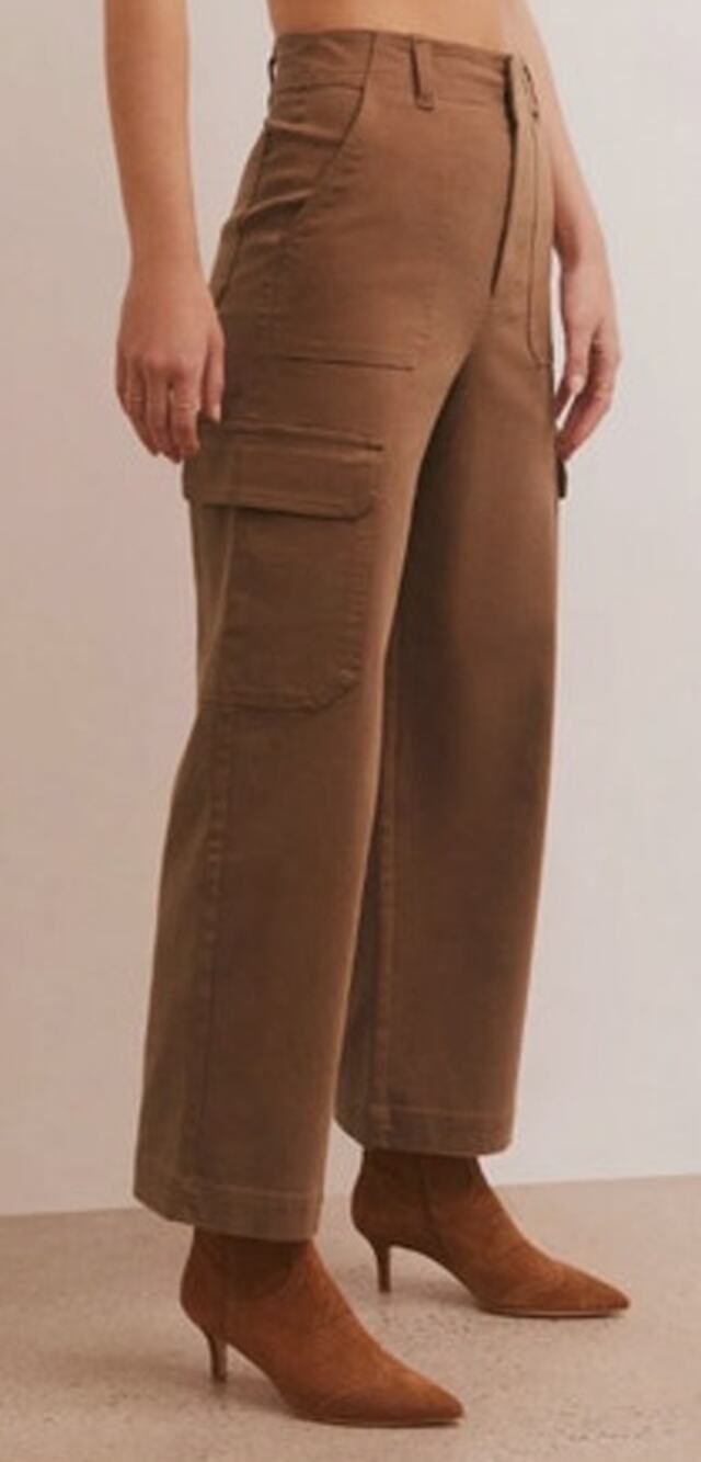 NWOT Z Supply Noah Brown Cargo Pants Womens Size XL